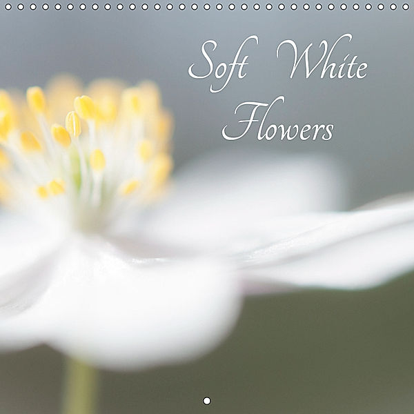 Soft White Flowers (Wall Calendar 2019 300 × 300 mm Square), Andrew Kearton