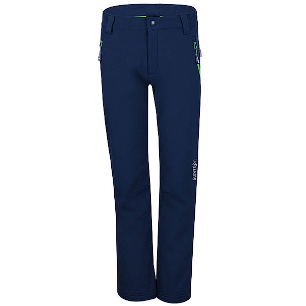 TROLLKIDS Softshell-Hose KIDS FJELL in navy