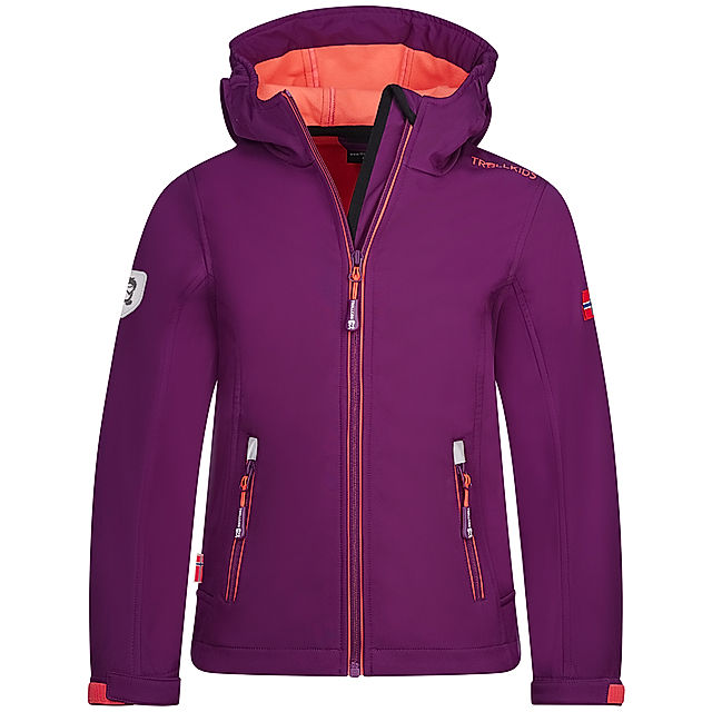 Softshell-Jacke GIRLS TROLLFJORD in mulberry peach kaufen