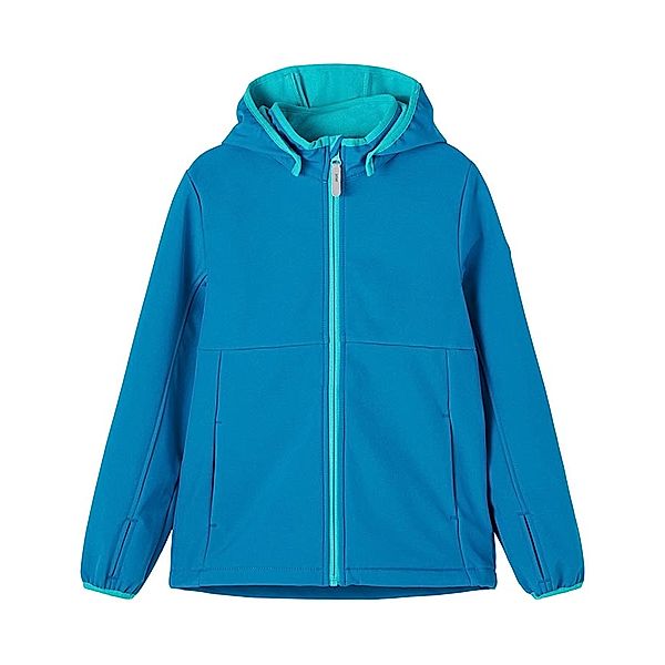 name it Softshell-Jacke NKMMALTA mit abnehmbarer Kapuze in mykonos blue