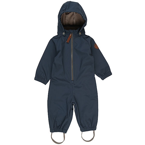 MINI A TURE Softshell-Overall MATARNO mit Innenfleece in ombre blue