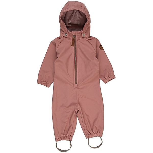 MINI A TURE Softshell-Overall MATARNO mit Innenfleece in wood rose