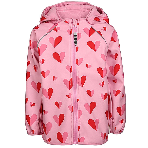 racoon outdoor Softshelljacke CORONA – DOUBLE HEART in rosa