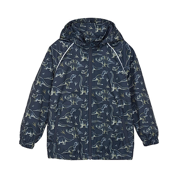 Minymo Softshelljacke DINO AOP in blue nights