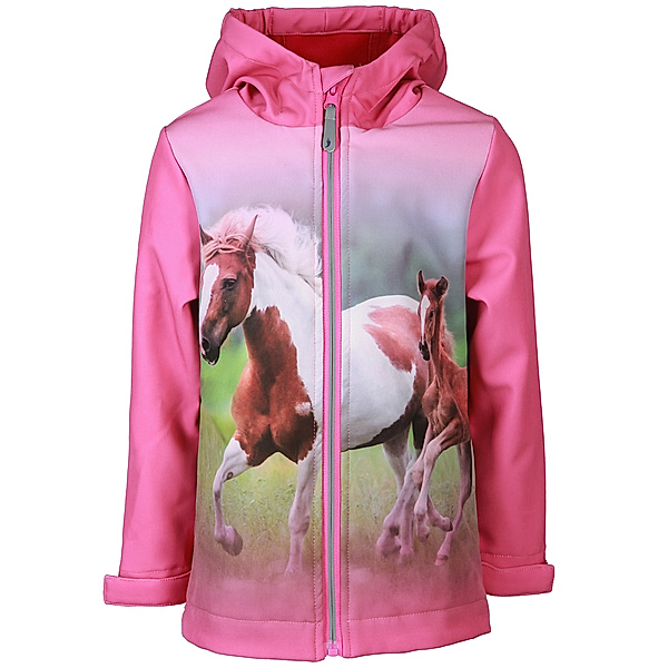 Salt & Pepper Softshelljacke HORSES in pearl pink