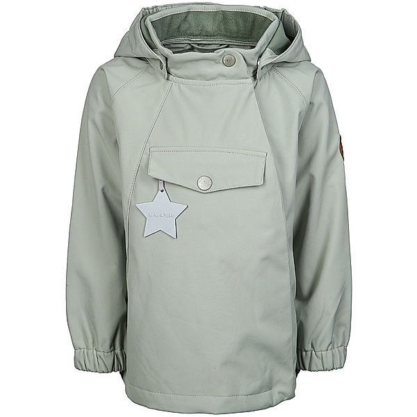 MINI A TURE Softshelljacke MATWAI mit Innenfleece in seagrass