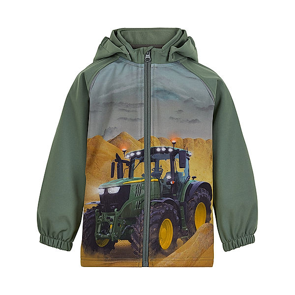 Minymo Softshelljacke TRAKTOR in grau