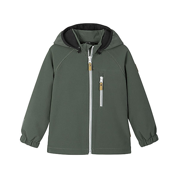 Reima Softshelljacke VANTTI mit abnehmbarer Kapuze in thyme green