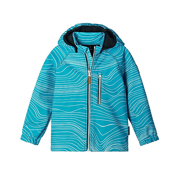 Reima Softshelljacke VANTTI mit abnehmbarer Kapuze in aquatic