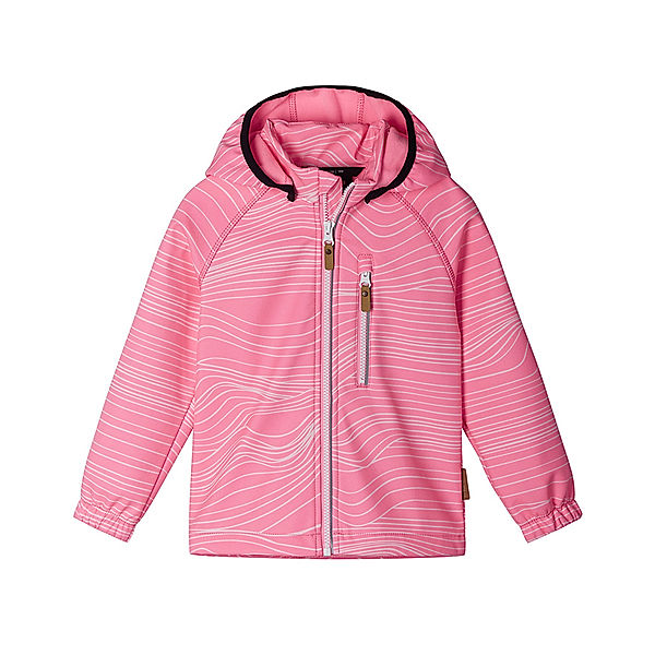 Reima Softshelljacke VANTTI mit abnehmbarer Kapuze in neon pink