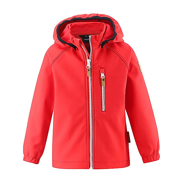 Reima Softshelljacke VANTTI mit abnehmbarer Kapuze in rot