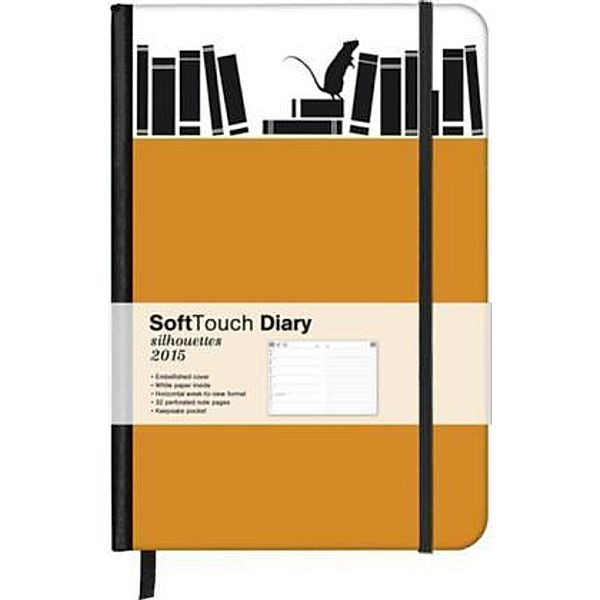 SoftTouch Diary Silhouettes Antique Books 2015 16x22