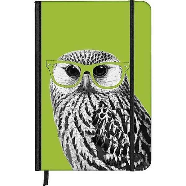 SoftTouch Notebook Nerdy Owl 9 x 14 cm, Matt Dinniman