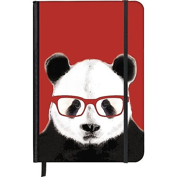 SoftTouch Notebook Nerdy Panda 16 x 22 cm, Matt Dinniman