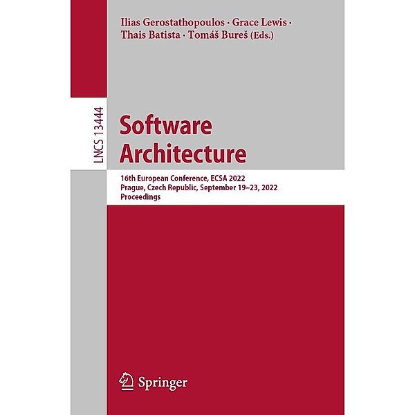 Software Architecture / Lecture Notes in Computer Science Bd.13444