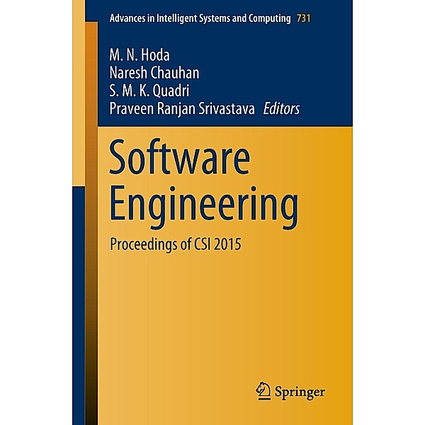 Software Engineering / Advances in Intelligent Systems and Computing Bd.731