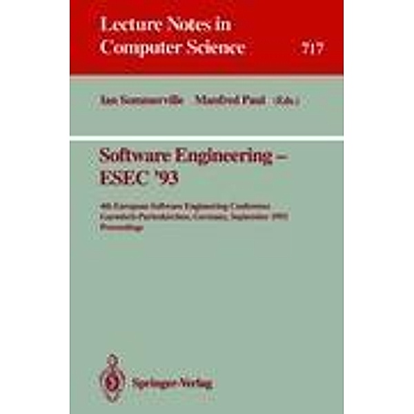 Software Engineering - ESEC '93