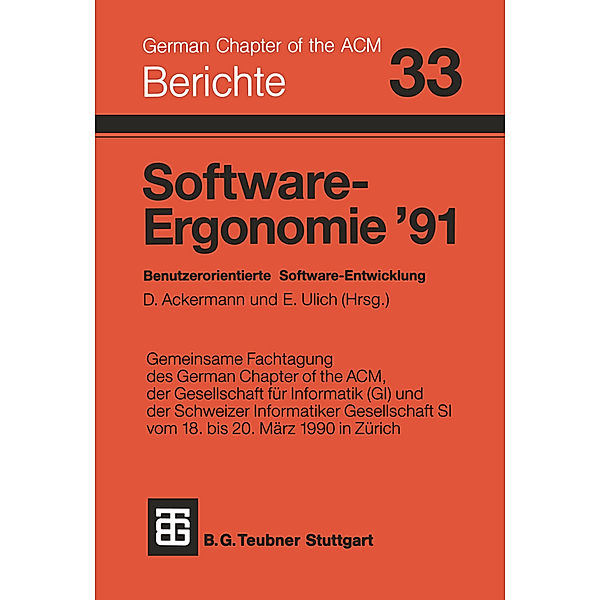 Software-Ergonomie '91