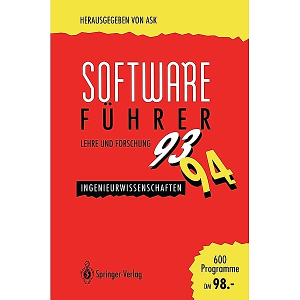 Software-Führer '93/'94 Lehre und Forschung