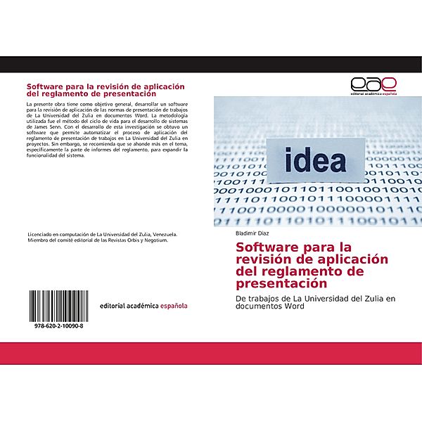 Software para la revisión de aplicación del reglamento de presentación, Bladimir Diaz
