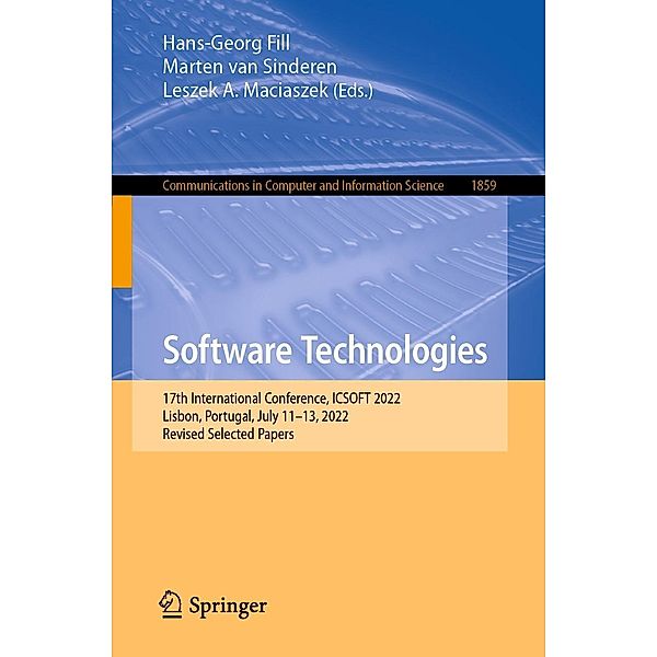 Software Technologies / Communications in Computer and Information Science Bd.1859