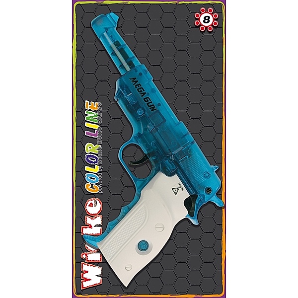 Sohni-Wicke Sohni-Wicke Mega Gun 8-Schuss Pistole,transp. blau