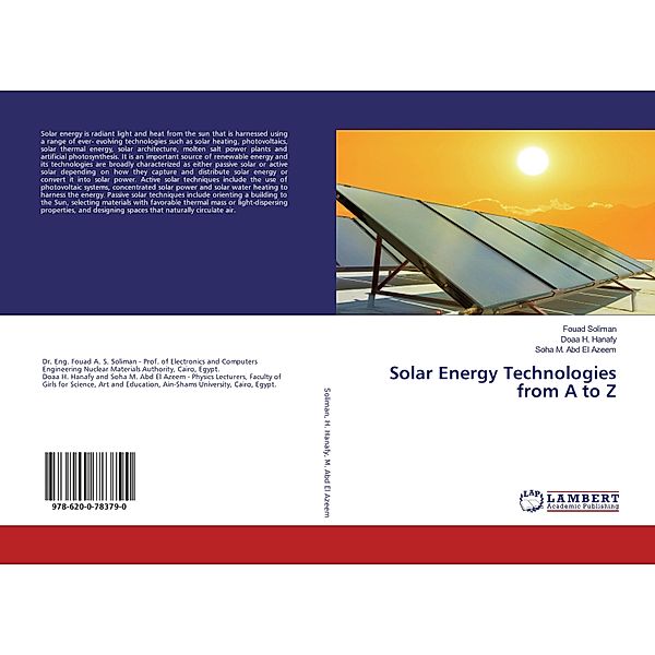 Solar Energy Technologies from A to Z, Fouad Soliman, Doaa H. Hanafy, Soha M. Abd El Azeem
