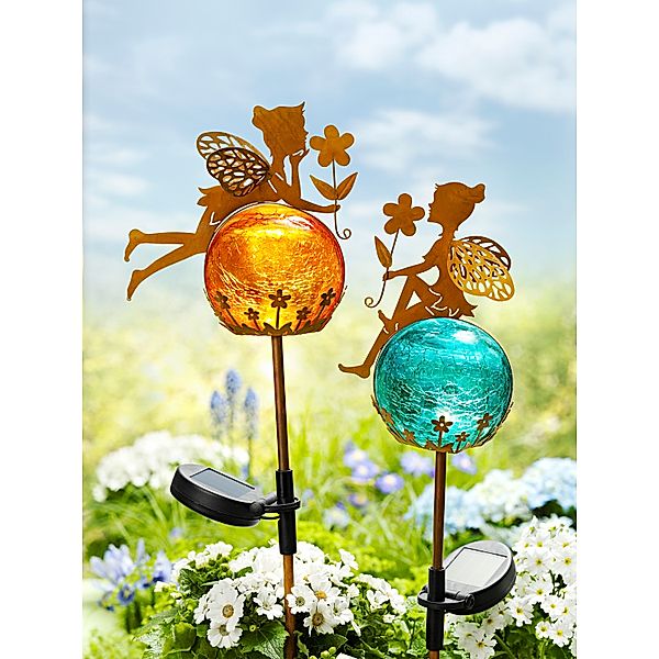 Solar-Gartenstecker Fairytale, 2er-Set