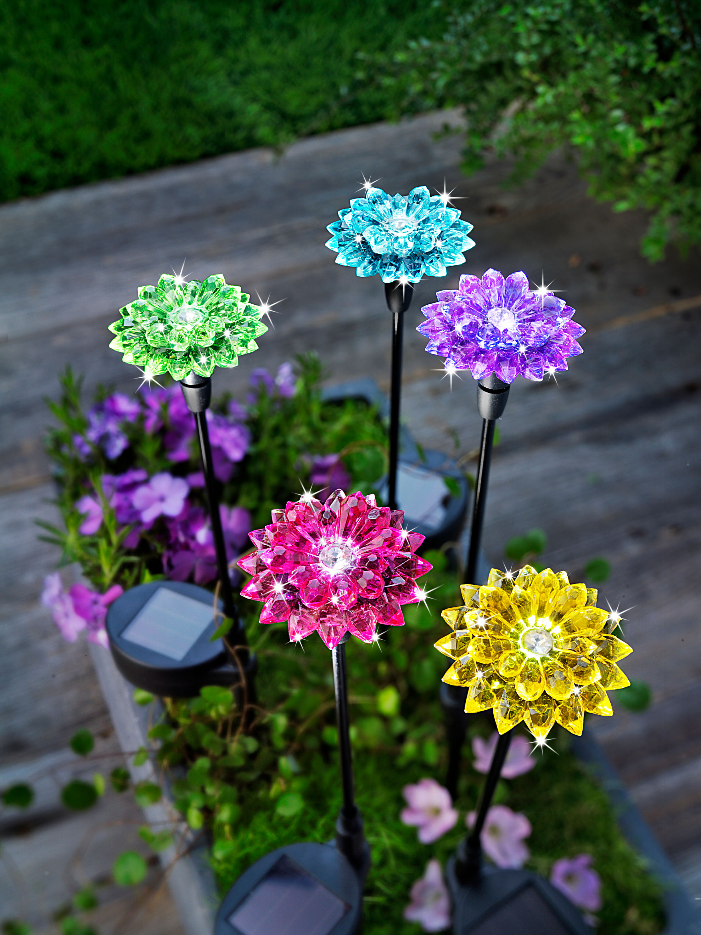 Solar-Gartenstecker Blume, 2er-Set online kaufen bei Gärtner Pötschke