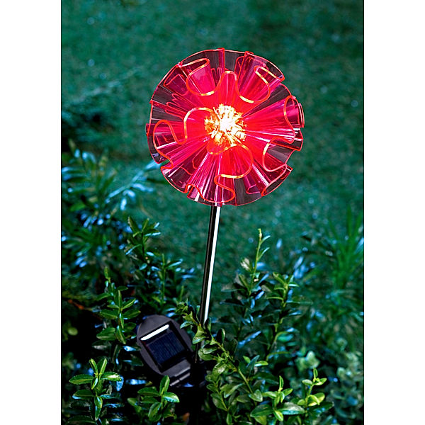 Solar-Gartenstecker Swing (Farbe: pink)