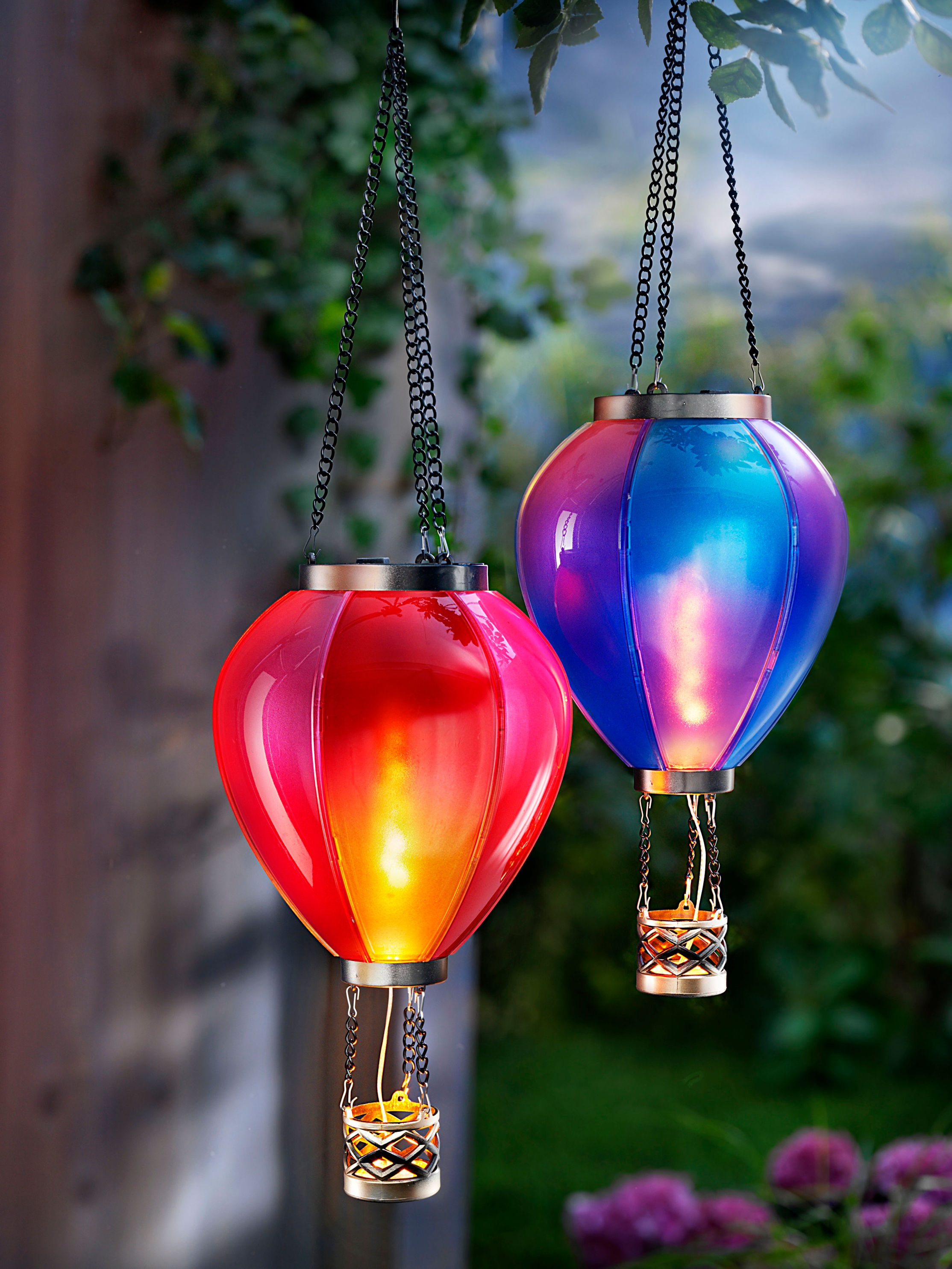 Solar-Hängedeko Heißluftballon Farbe: rot bestellen | Weltbild.at