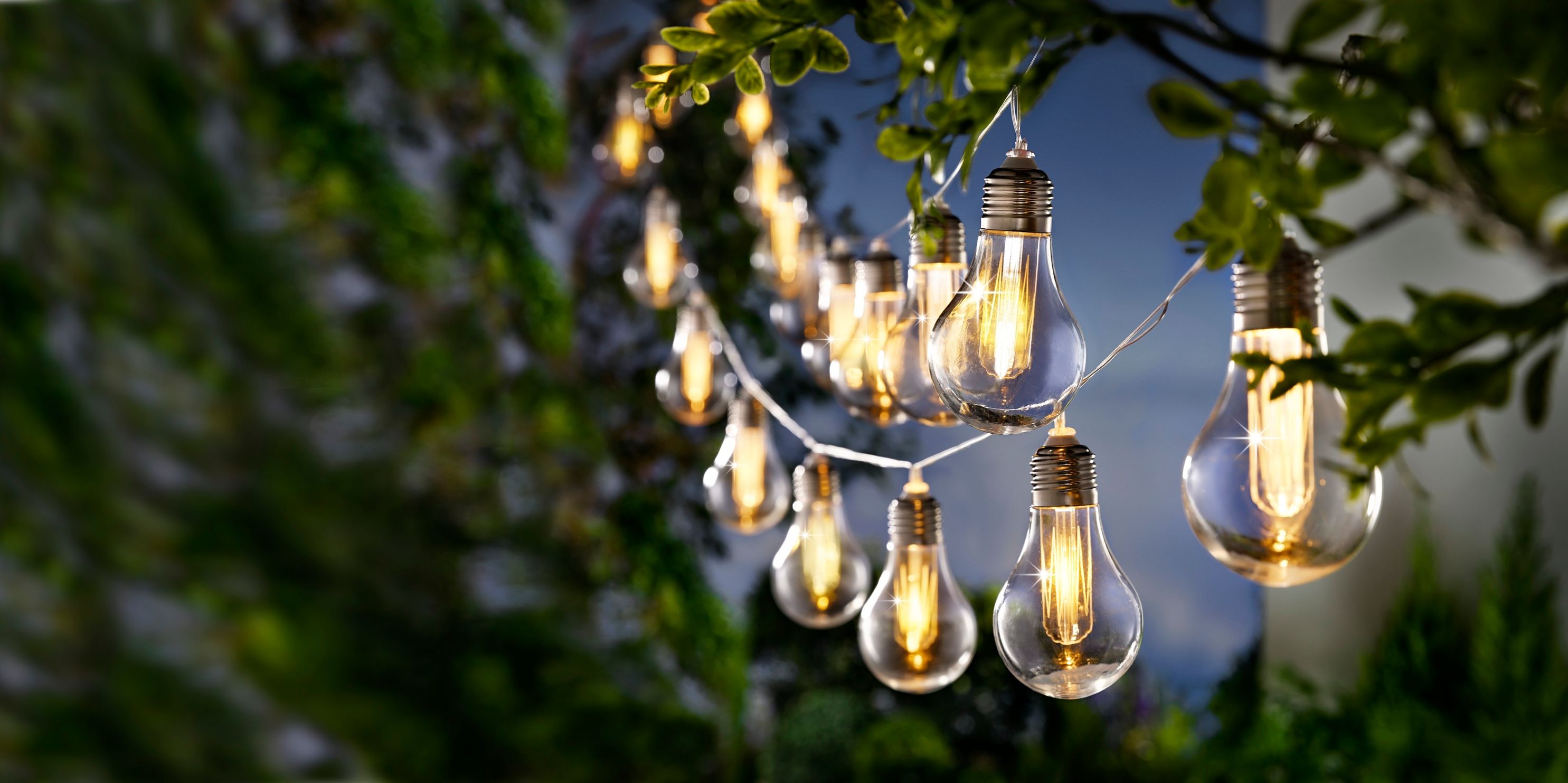 Solar-Lichterkette Bulbs Classic, warmweiß, 20er, 380 cm | Weltbild.at