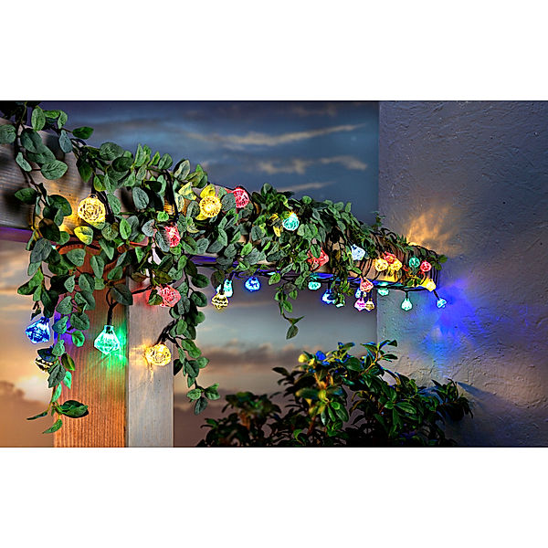 Solar-Lichterkette Diamonds 40 LEDs