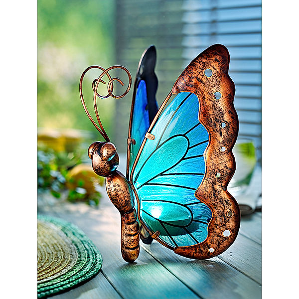 Solar-Schmetterling Bella, blau