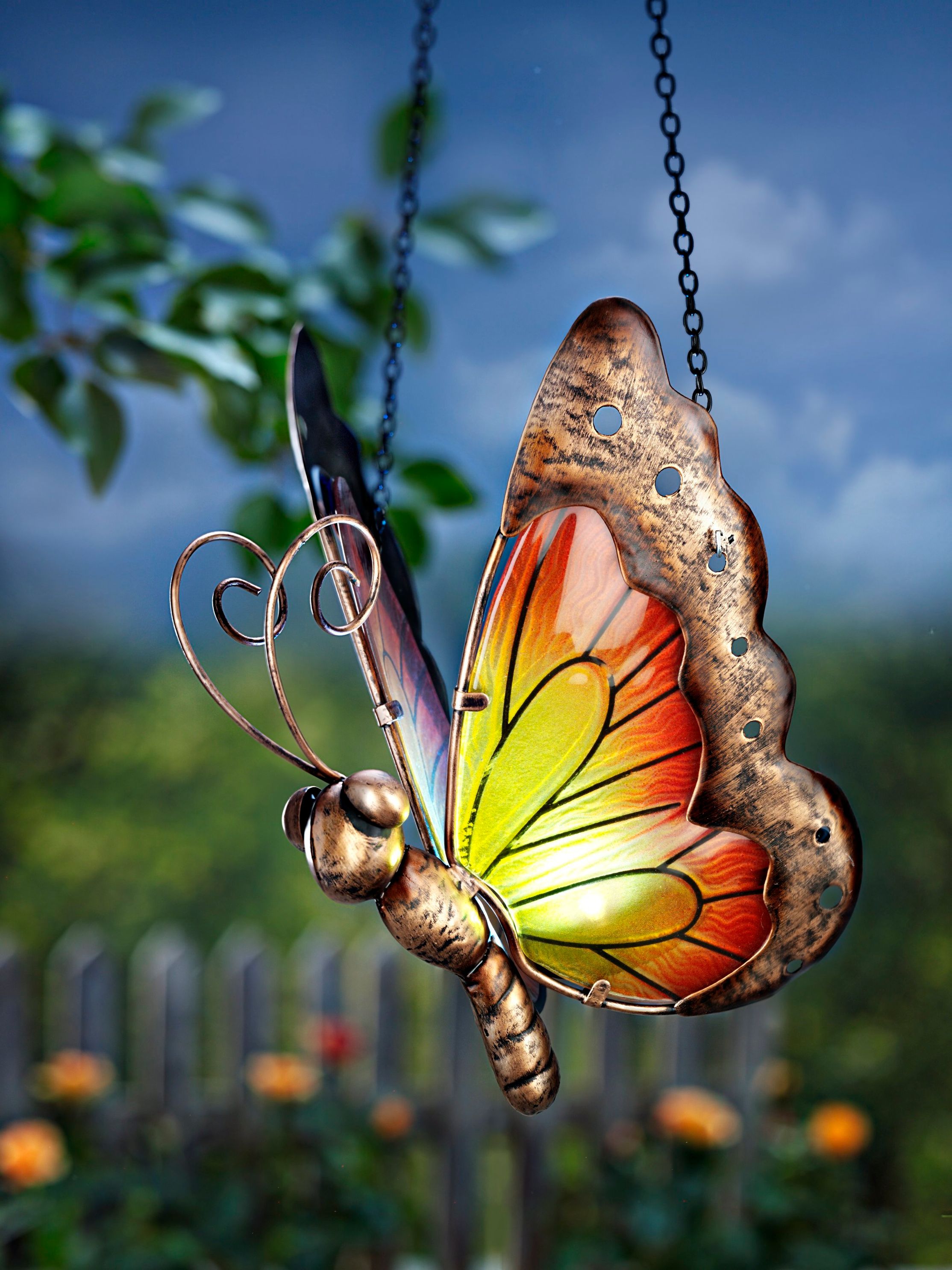 Solar Schmetterling zum Stecken oder Stellen, handgemacht in Jura - Mogli  Chinderlade