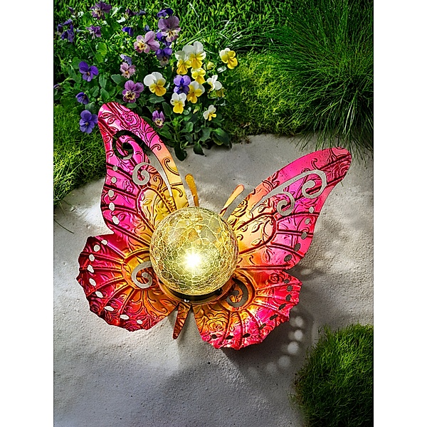 Solar-Schmetterling Farfalla, pink