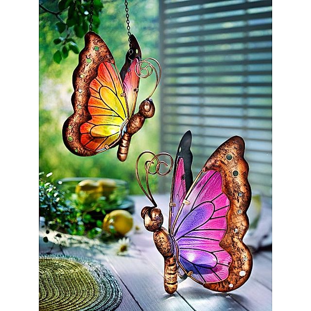 Solar-Schmetterlinge Bella 2er-Set