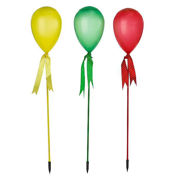 Solarleuchten-Set, 3-tlg. Luftballons stehend