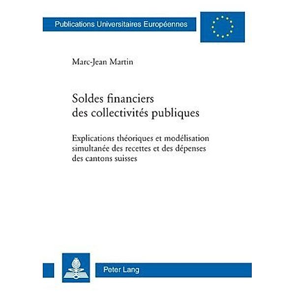 Soldes financiers des collectivités publiques, Marc-Jean Martin