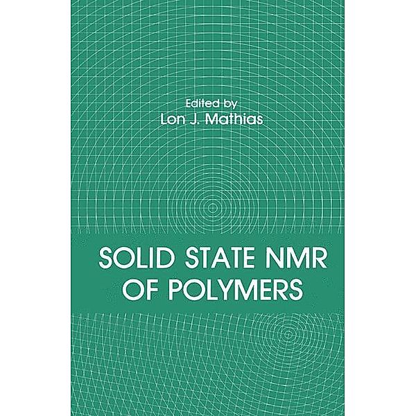 Solid State NMR of Polymers