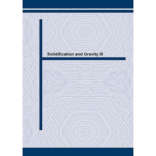 Solidification and Gravity III