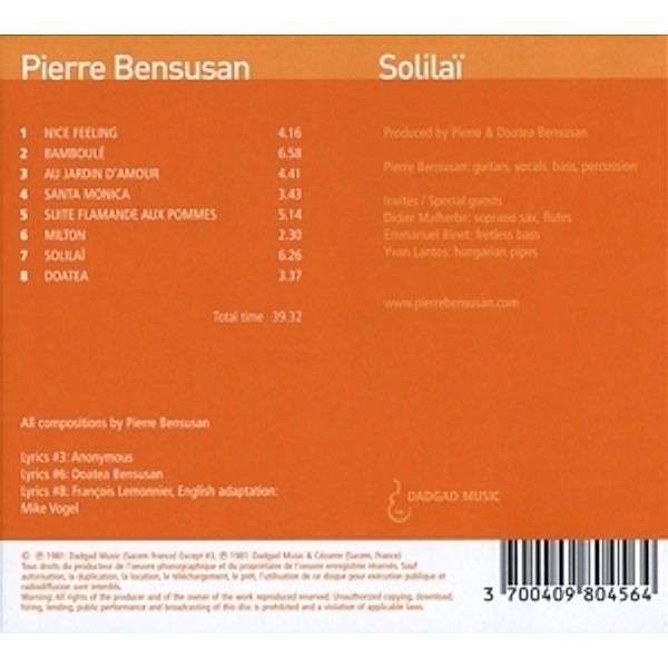 Solilaa_, Pierre Bensusan