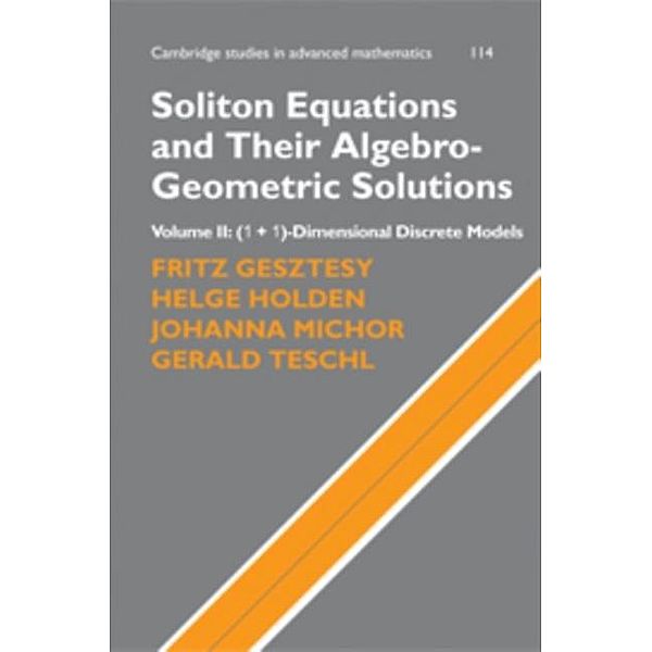 Soliton Equations and Their Algebro-Geometric Solutions: Volume 2, (1+1)-Dimensional Discrete Models, Fritz Gesztesy