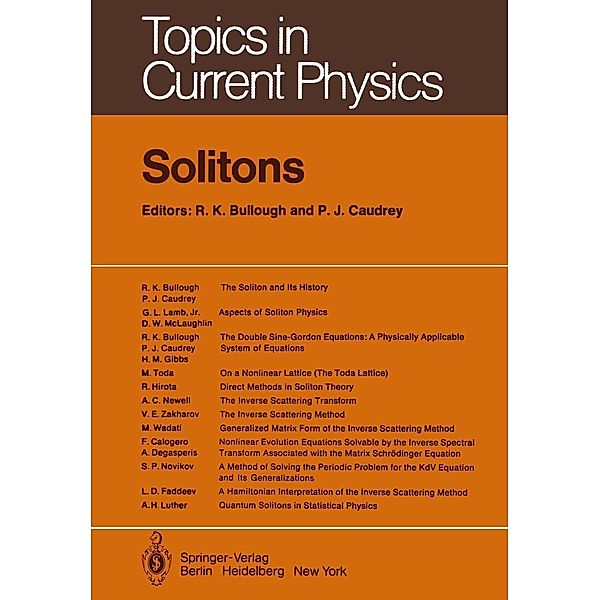 Solitons / Topics in Current Physics Bd.17