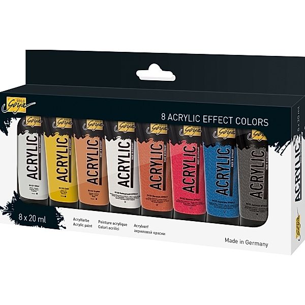 C. KREUL SOLO GOYA Acrylic 20 ml 8er Set Effect Colors