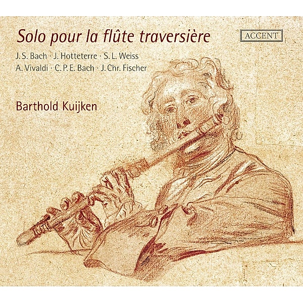 Solo pour la flute traversière, Johann Sebastian Bach, J. Hotteterre, S. L. Weiss, Antonio Vivaldi, J CH. Fischer, Carl Philipp Emanuel Bach