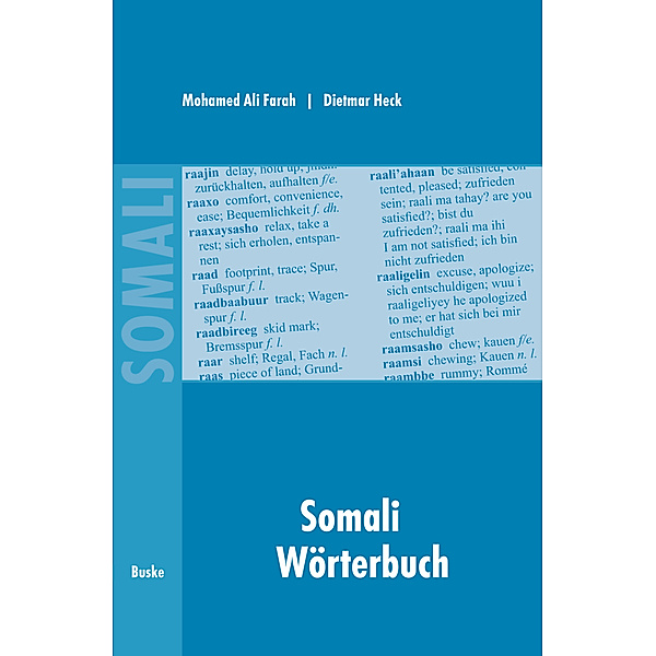 Somali Wörterbuch, Mohamed Ali Farah, Dietmar Heck