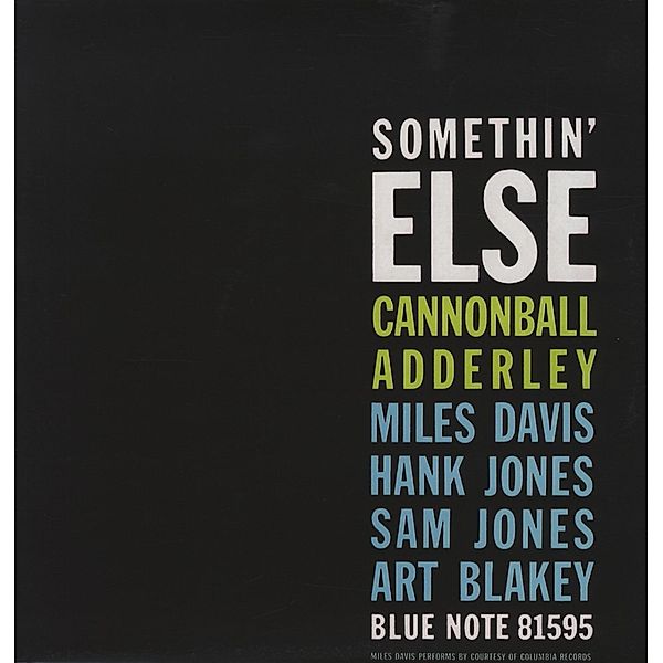 Somethin' Else (Vinyl), Cannonball Adderley