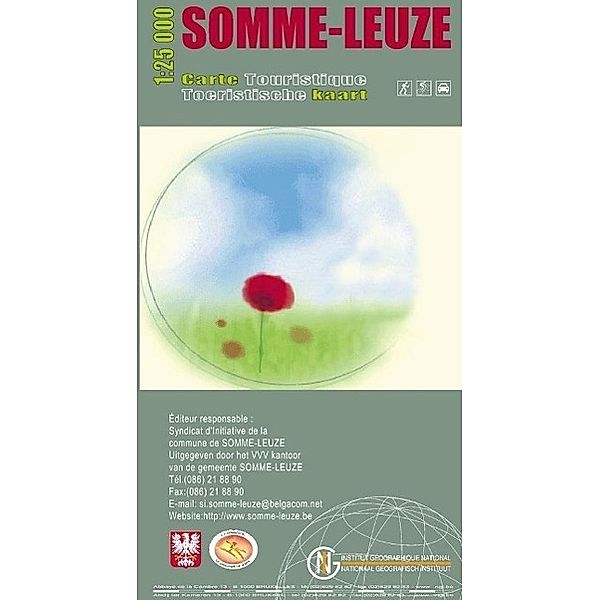 Somme / Leuze  1 : 25 000 mit MTB / Radrouten