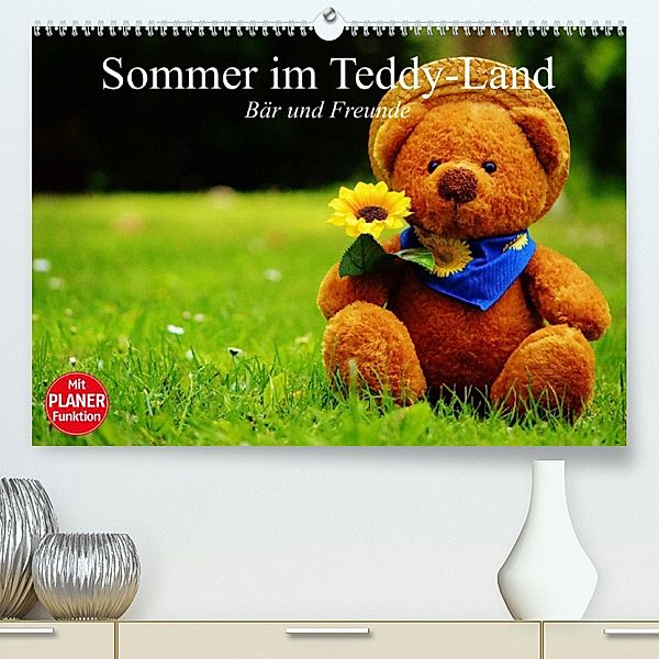 Sommer im Teddy-Land. Bär und Freunde (Premium, hochwertiger DIN A2 Wandkalender 2023, Kunstdruck in Hochglanz), Elisabeth Stanzer